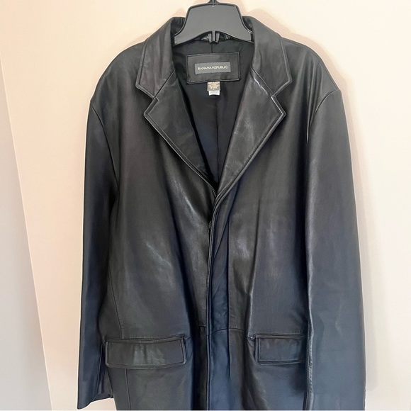 Banana Republic Genuine Buttery Leather Trench Coat - Picture 7 of 17